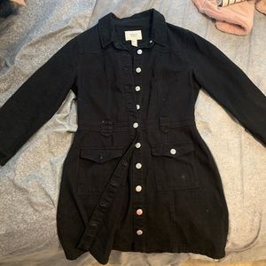 Forever 21 Black Trench Dress / Coat
